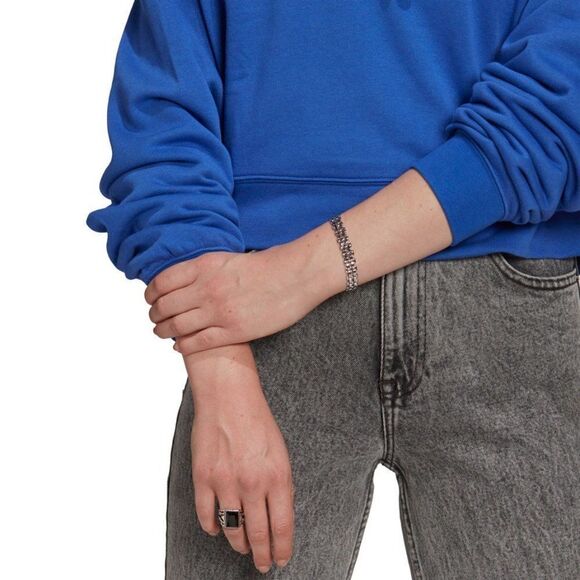 NWT ADIDAS ORIGINALS CROPPED HOODIE BOLD BLUE SZ M - Picture 4 of 4